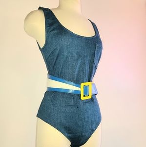 Denim Bodysuit/Leotard